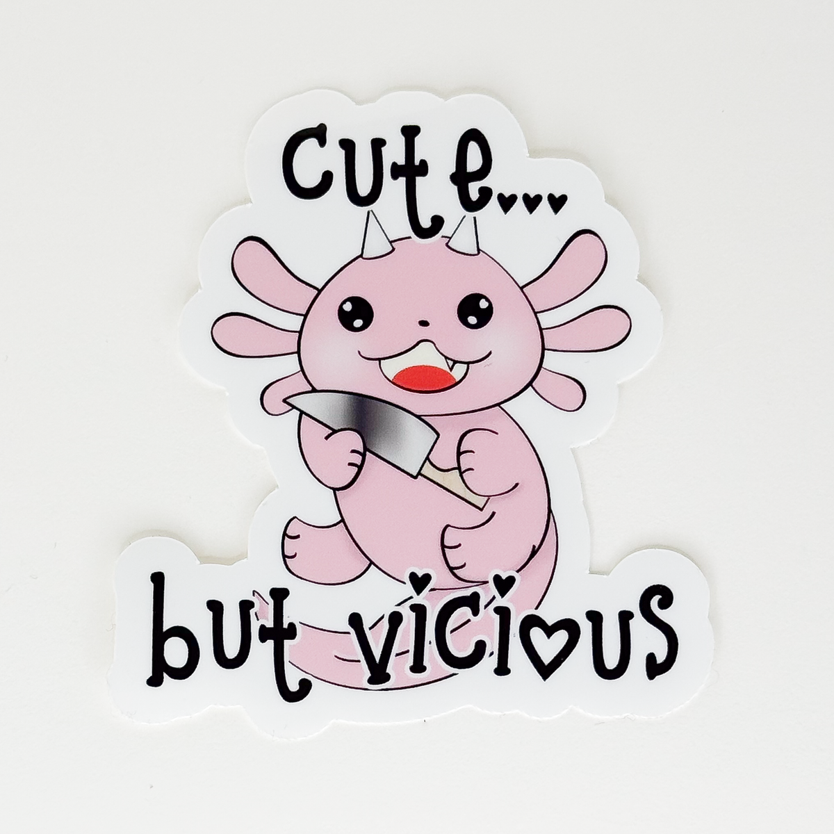 Cute But Vicious Vinyl Sticker