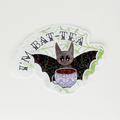 Bat Tea Sparkle Vinyl Sticker