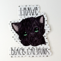 Black Cat Spunk Vinyl Sticker