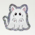 Boo Cat Vinyl Sticker