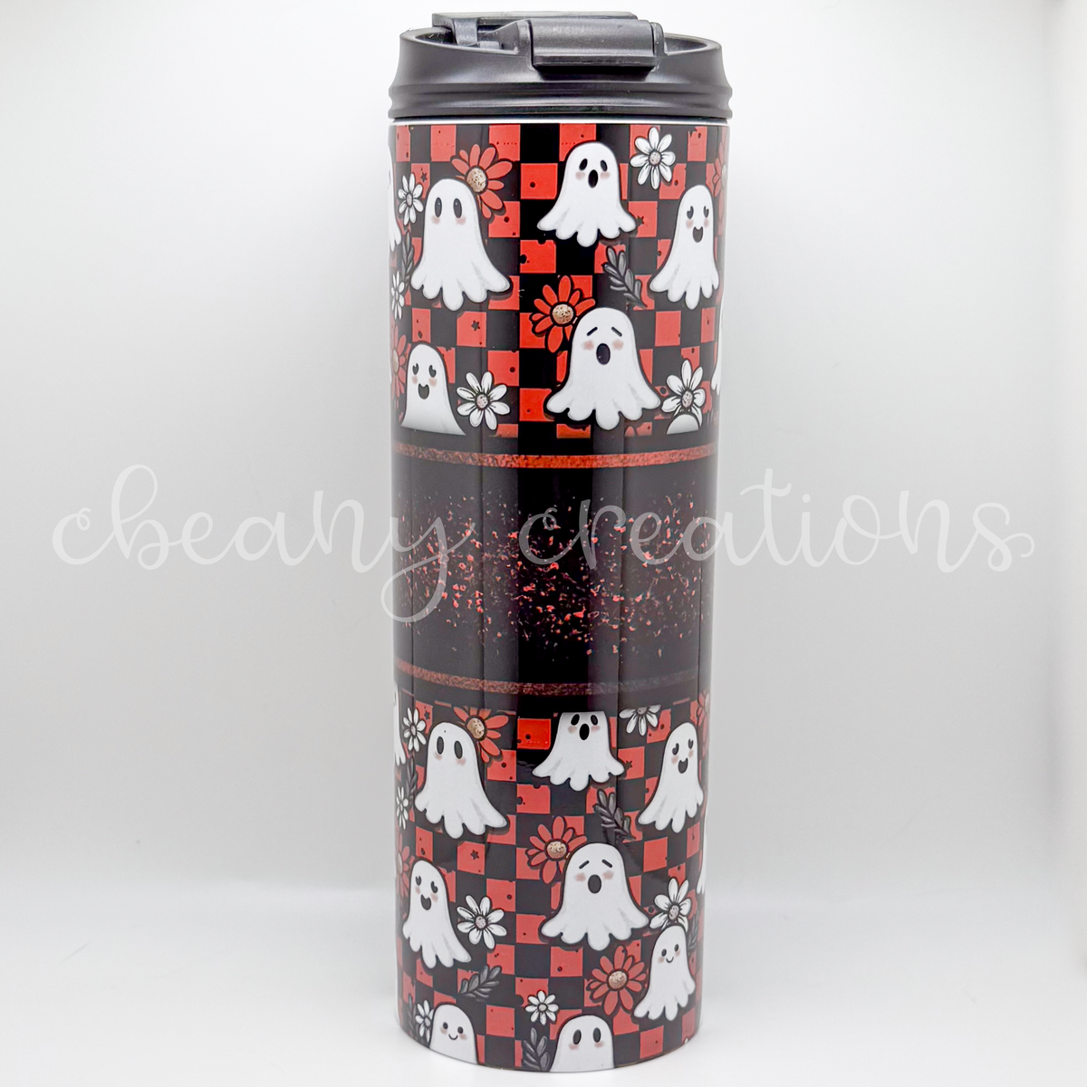 Checkered Ghost Tumbler