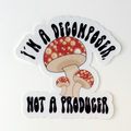 Decomposer Mushroom Vinyl Sticker