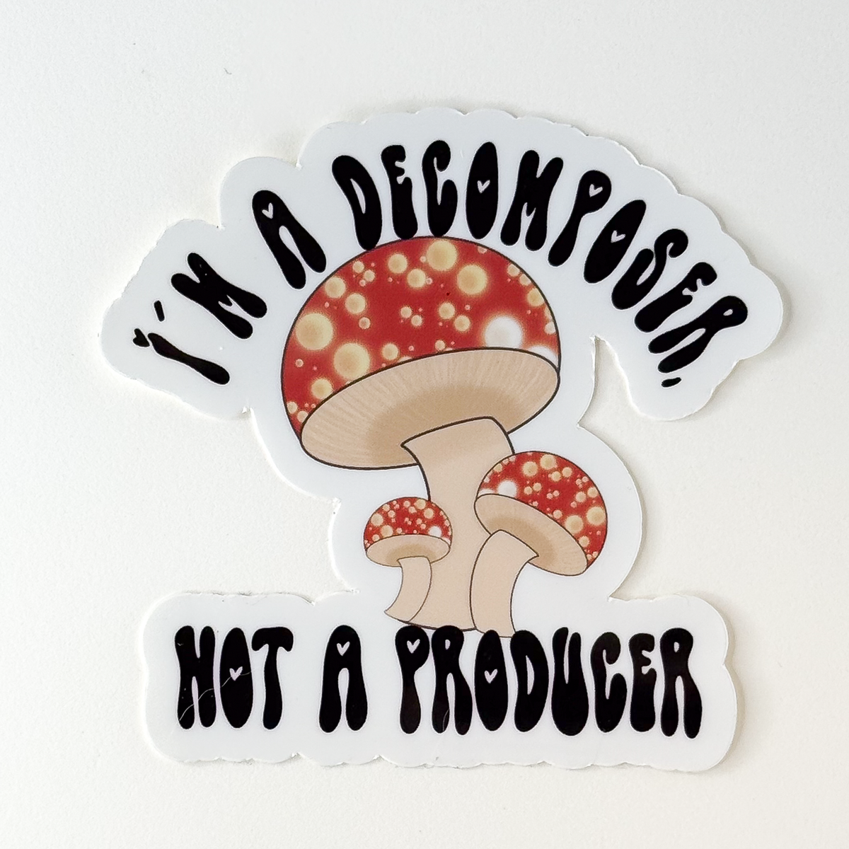 Decomposer Mushroom Vinyl Sticker