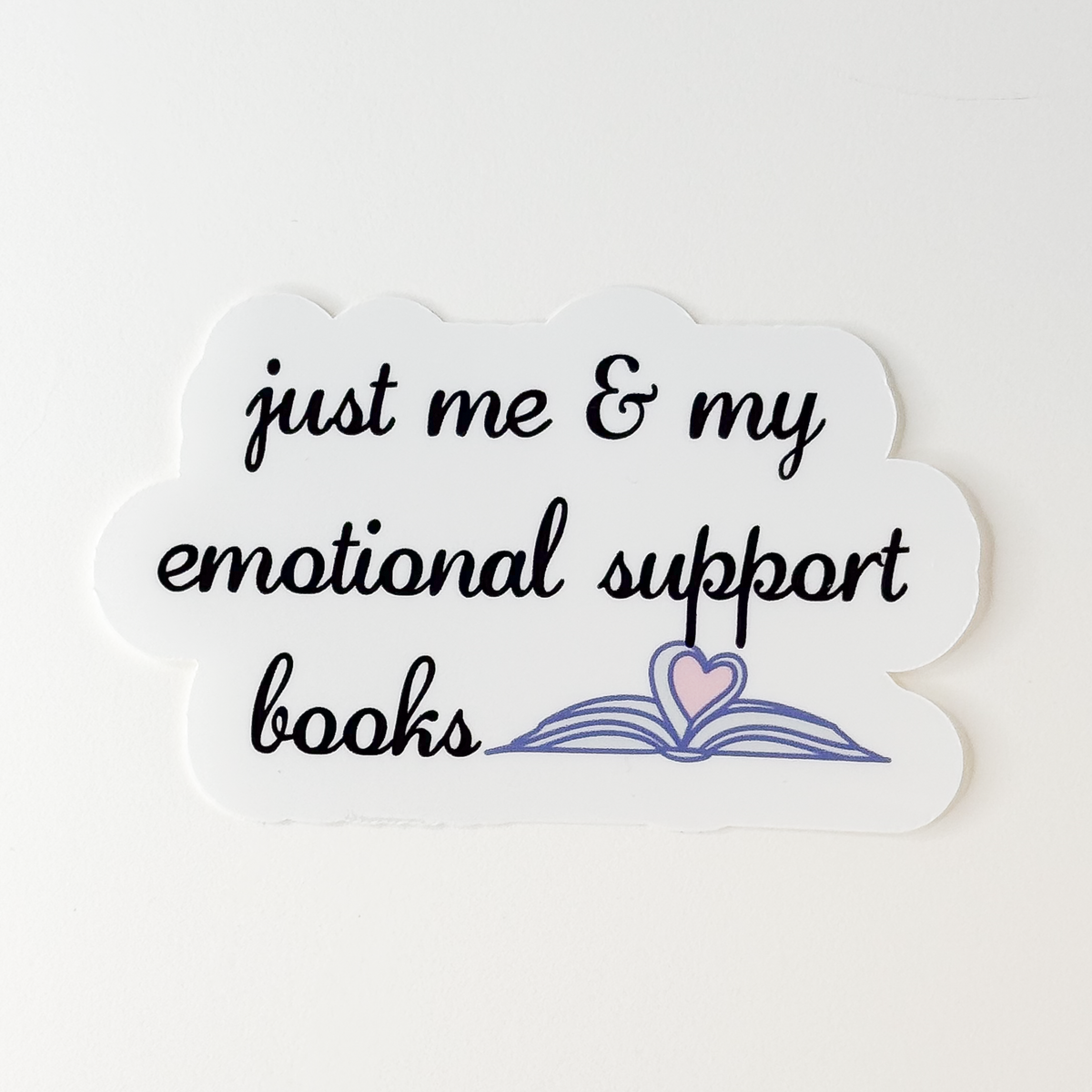 Emotional Support Book Vinyl Sticker
