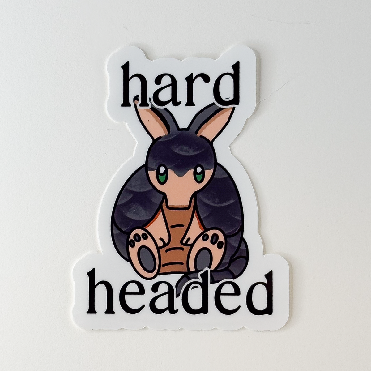 Hard Headed Vinyl Sticker