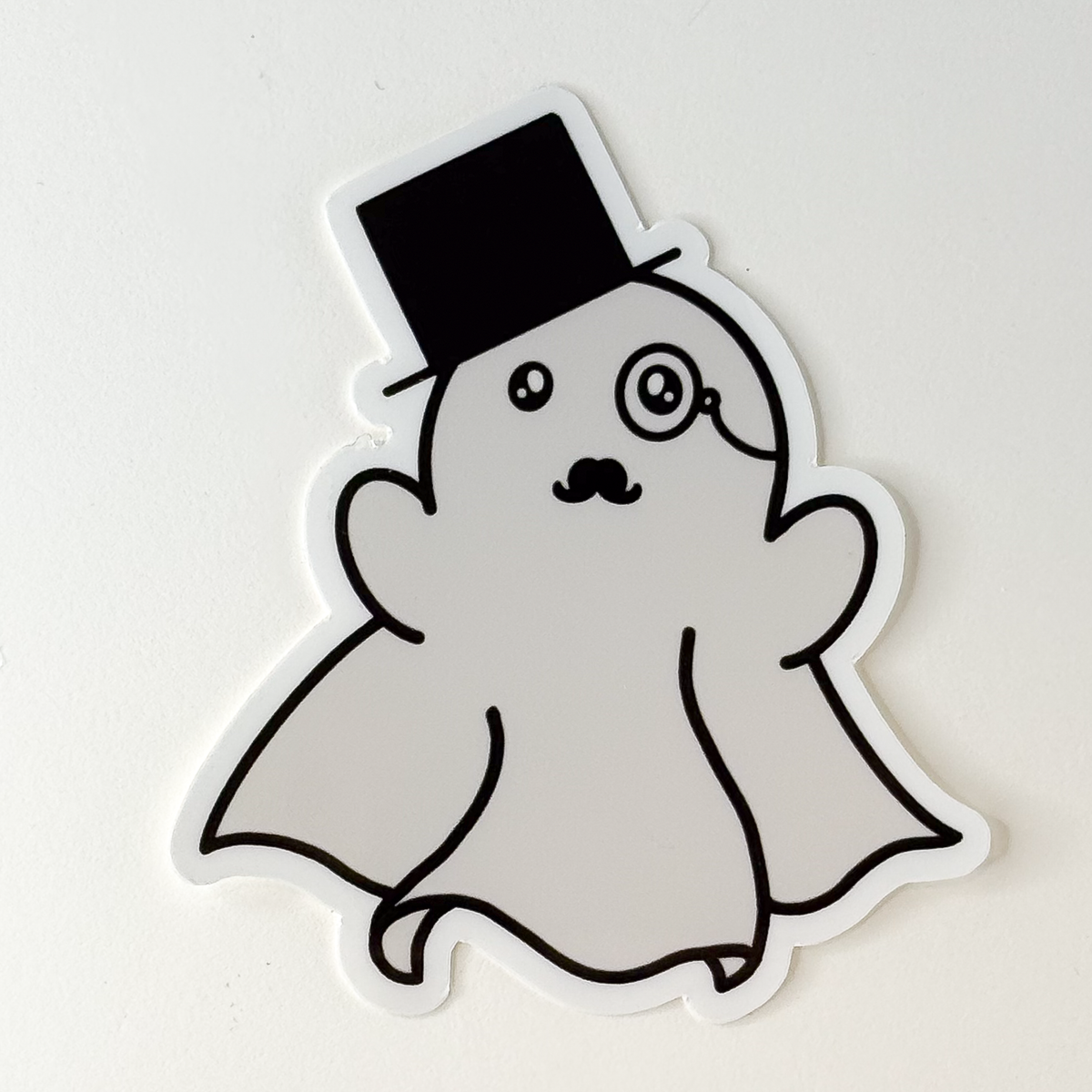 Monocle Ghost Vinyl Sticker
