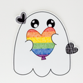 Pride Love Ghost Vinyl Sticker