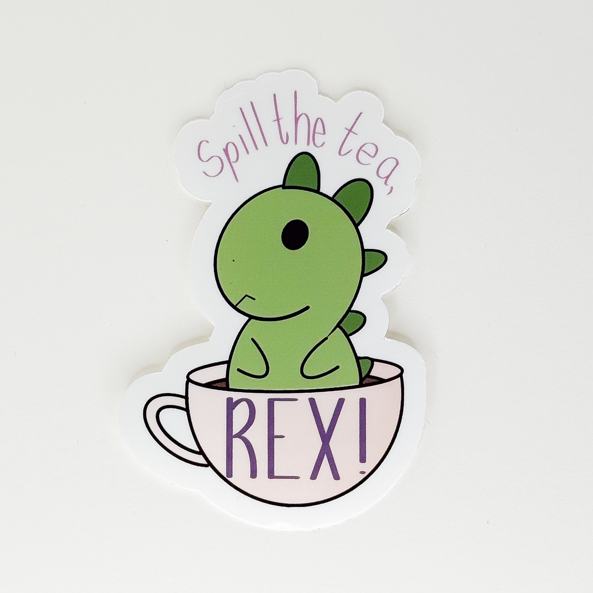 Tea Rex Vinyl Sticker
